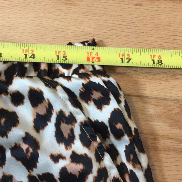 L LOFT Leopard satin notch collar pajama set - Picture 10 of 16